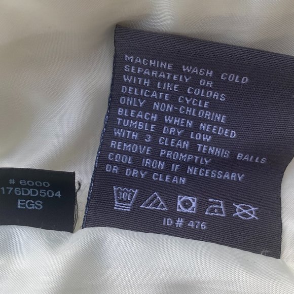 Kenneth Cole Reaction Down Puffer Jacket Ivory G-III Quilted Coastal Old Money-M - Picture 13 of 14